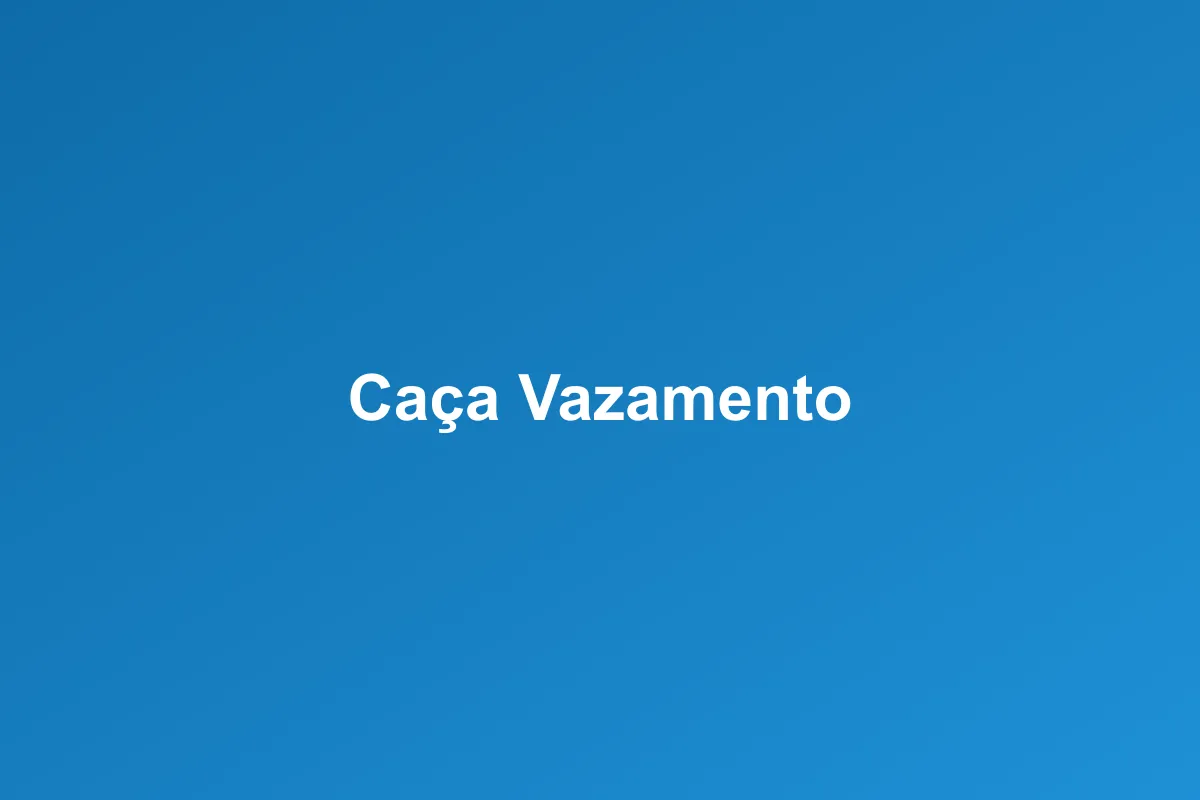Caça-vazamento de Água em Praia Grande